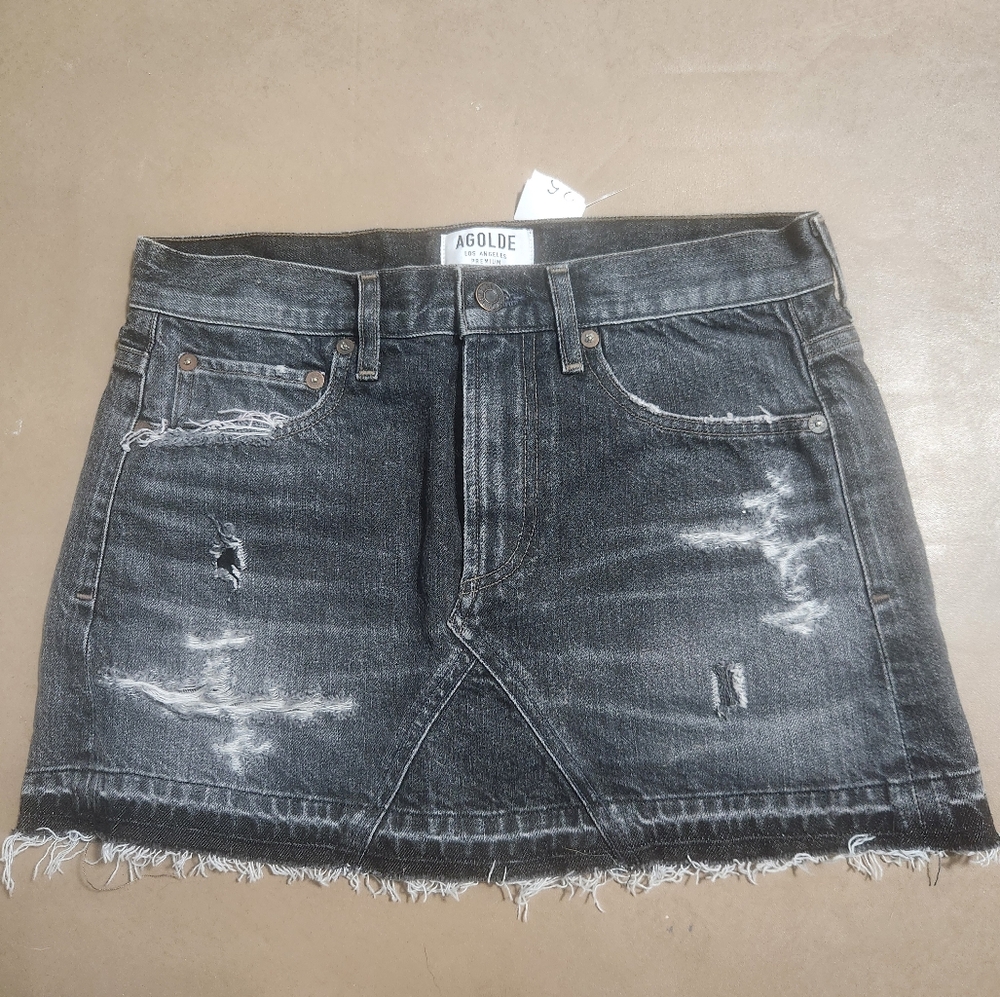 Agolde Jeanette Denim Mini Skirt